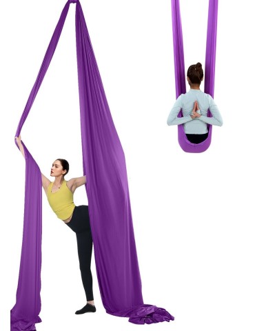 Hamac de Yoga Aérien 8m/2,8m violet 2