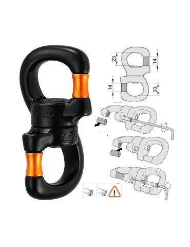 Giratorio Swivel PETZL Open para objetos aéreos 2