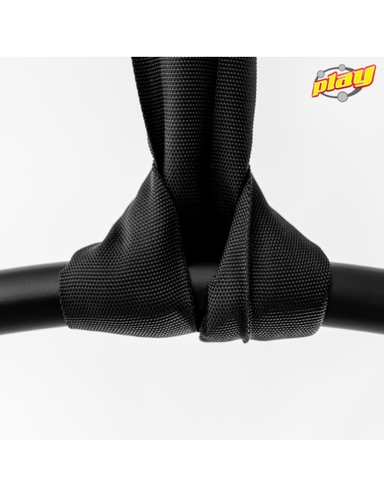 Circular polyester fiber slings with double sheath