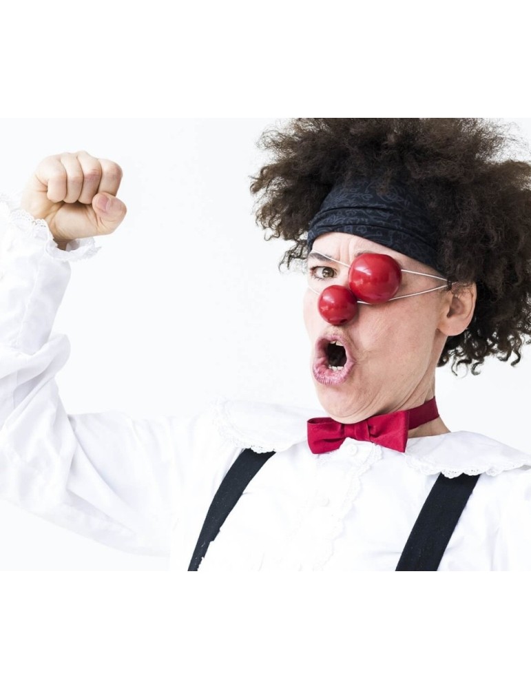 Clownnase aus Silikon mit Gummiband