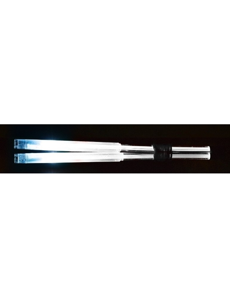 Palos de mano de diábolo LED USB blancos