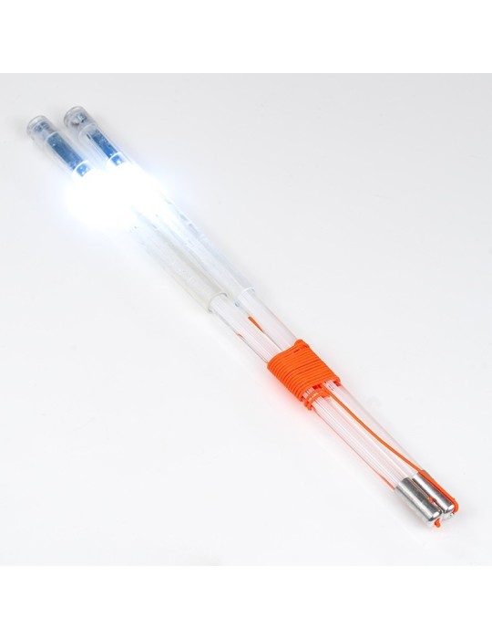 Palos de mano de diábolo LED USB blancos