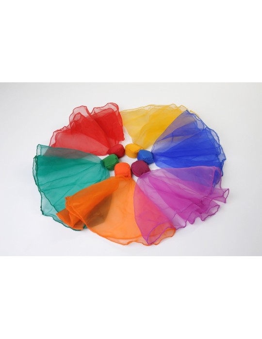 Set de 6 foulards à jongler lestés