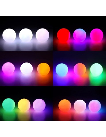 Set mit 3 mehrfarbigen USB-LED-Bällen Wes Peden V2 2