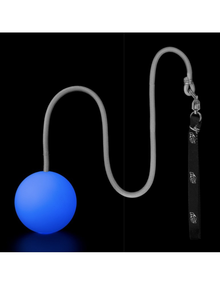Pair of 70mm USB light-up Bolas with strap handles