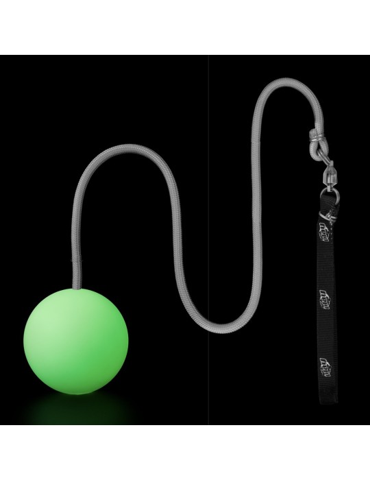 Pair of 70mm USB light-up Bolas with strap handles