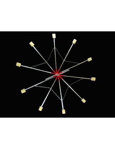 Paire d'éventails de feu 5 branches STAR 2