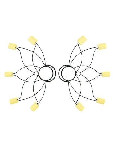 Pair of Lotus Fire Fans