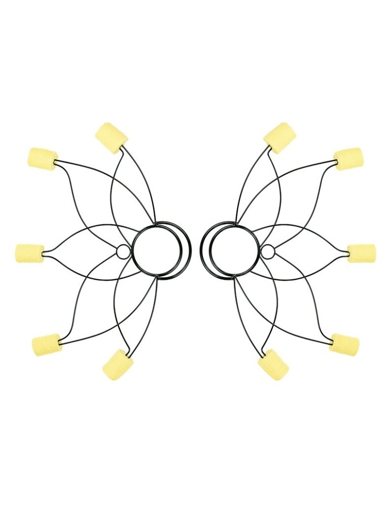 Paar Lotus Feuerfächer