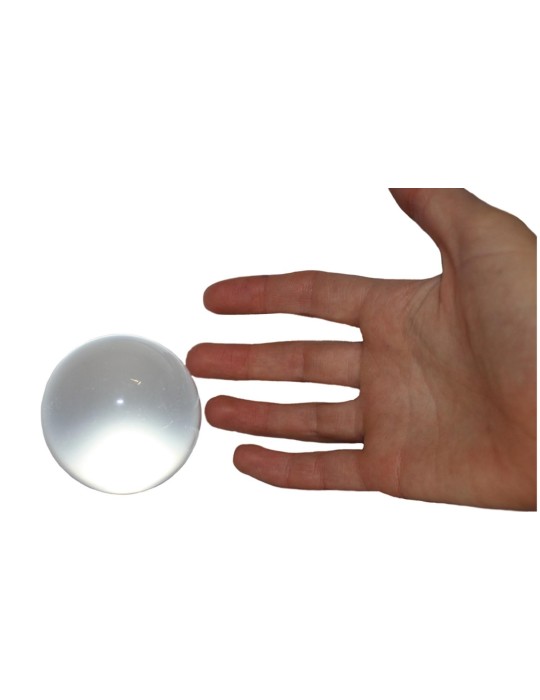 Balle acrylique transparente