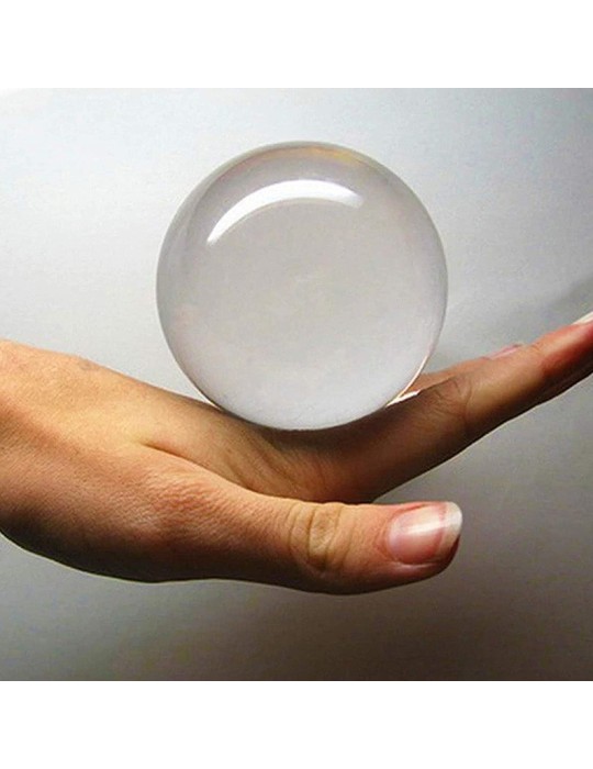 Balle acrylique transparente
