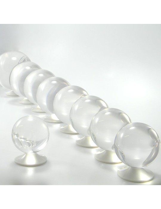 Balle acrylique transparente