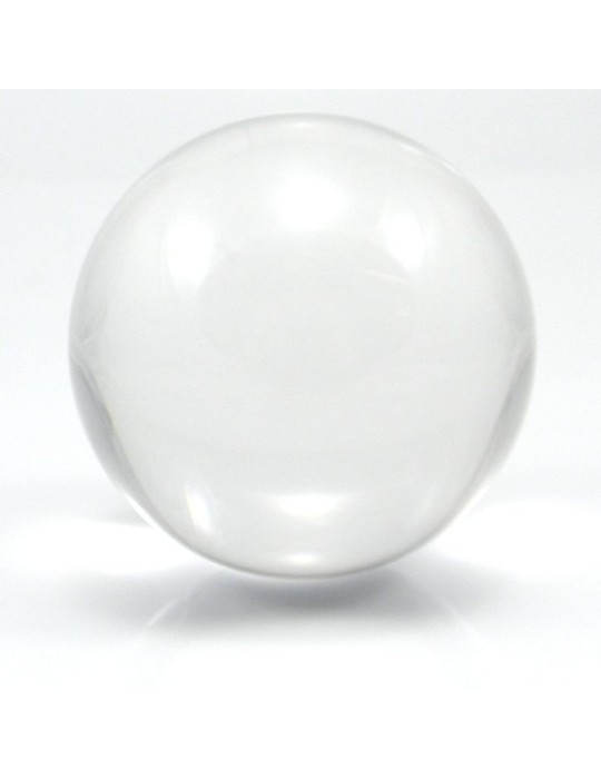 Balle acrylique transparente