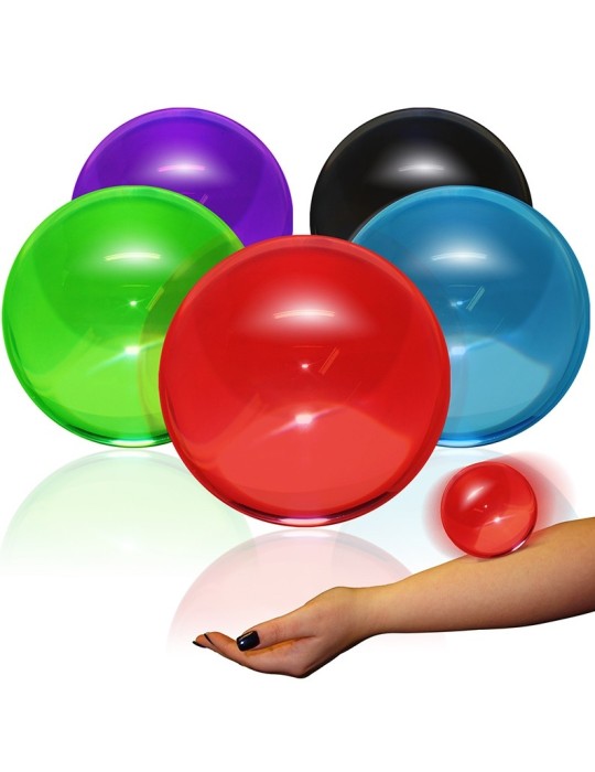 Balle acrylique transparente couleur 75mm