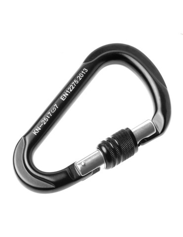 Moschettone XL aluminium noir