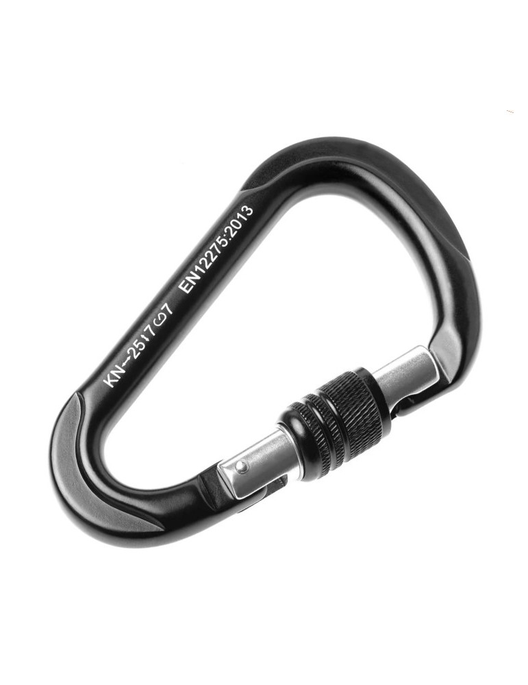 Mousqueton XL triangle aluminium noir