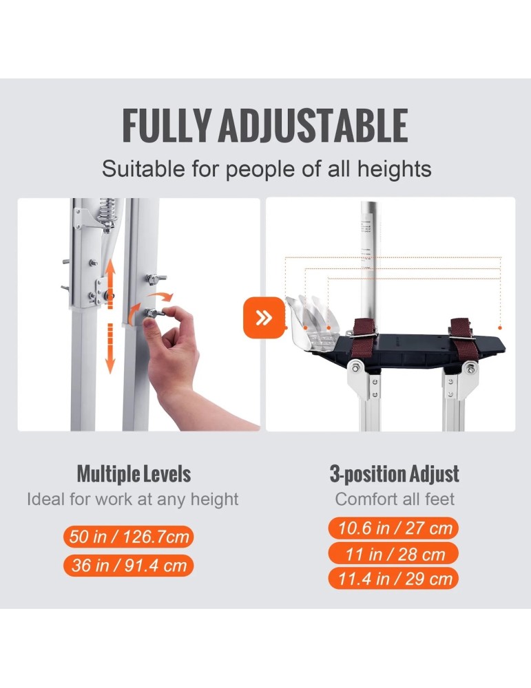 Trampoli regolabili 91-127cm professionali