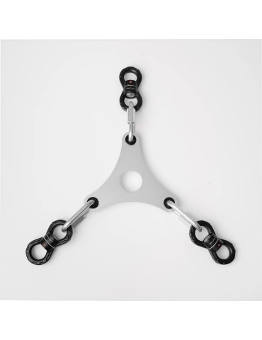 SET Large triangular anchor plate + Quick links + Swivels
