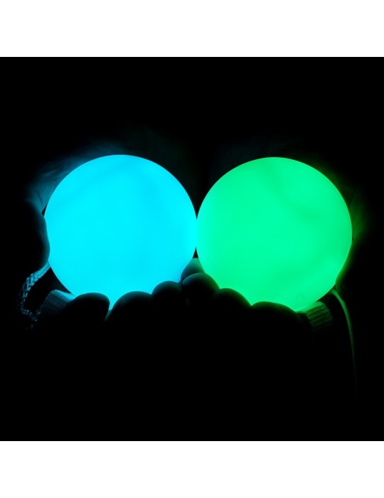 Pair multicoloured light-up Bolas