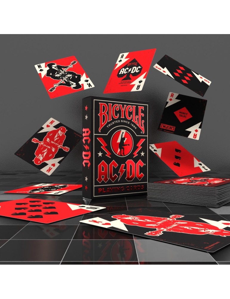 Cartes Bicycle AC/DC Poker - Édition collector