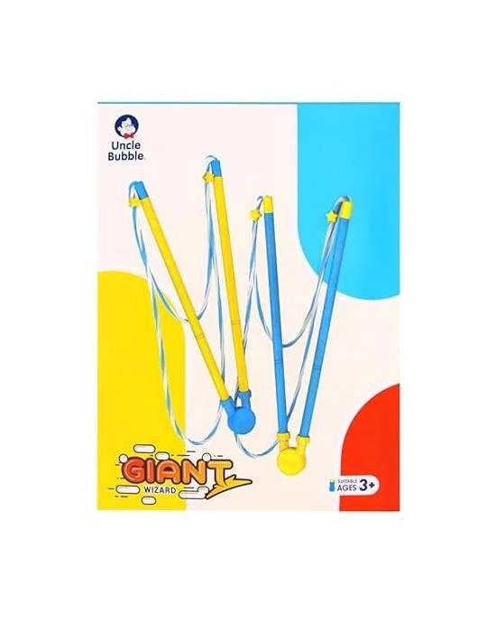 Oncle Bubble Magicien Géant pack de 2 pièces