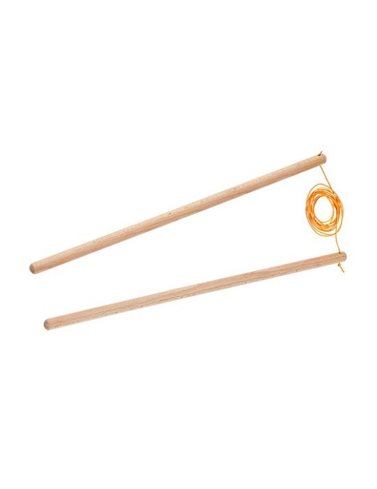 Baguettes de diabolo en bois 37cm Henrys