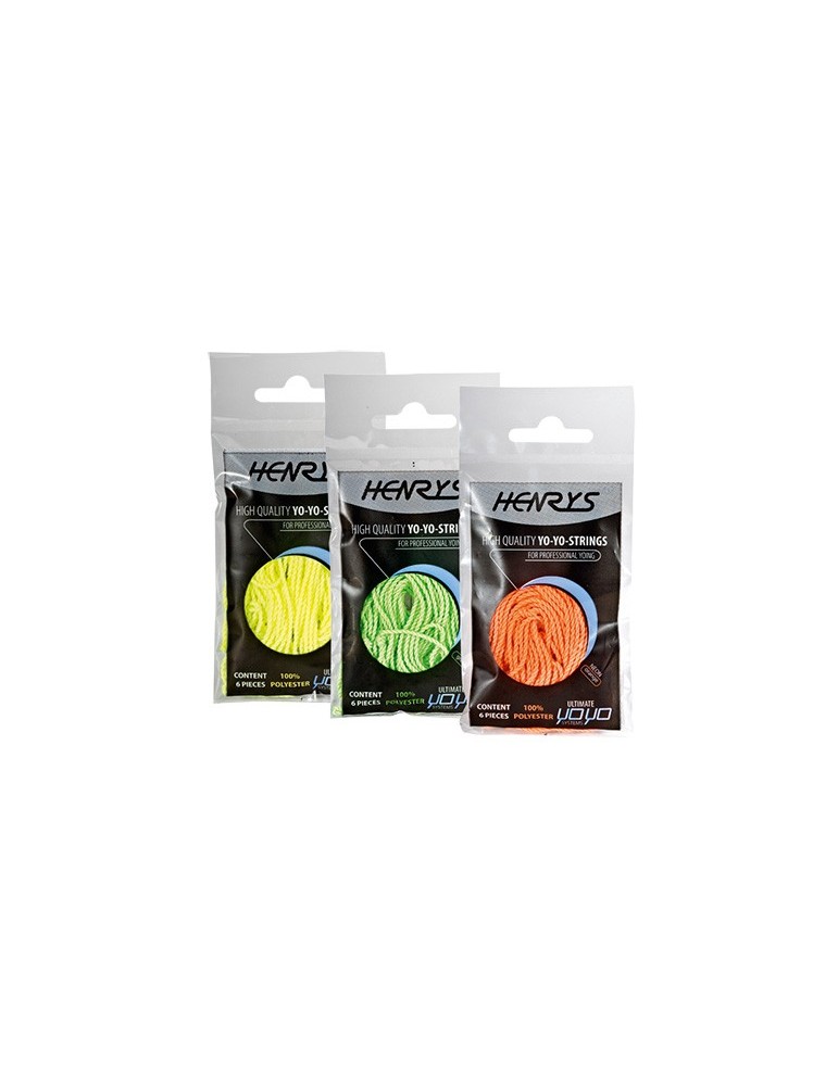 Set de 6 ficelles pour yoyo 100% Polyester